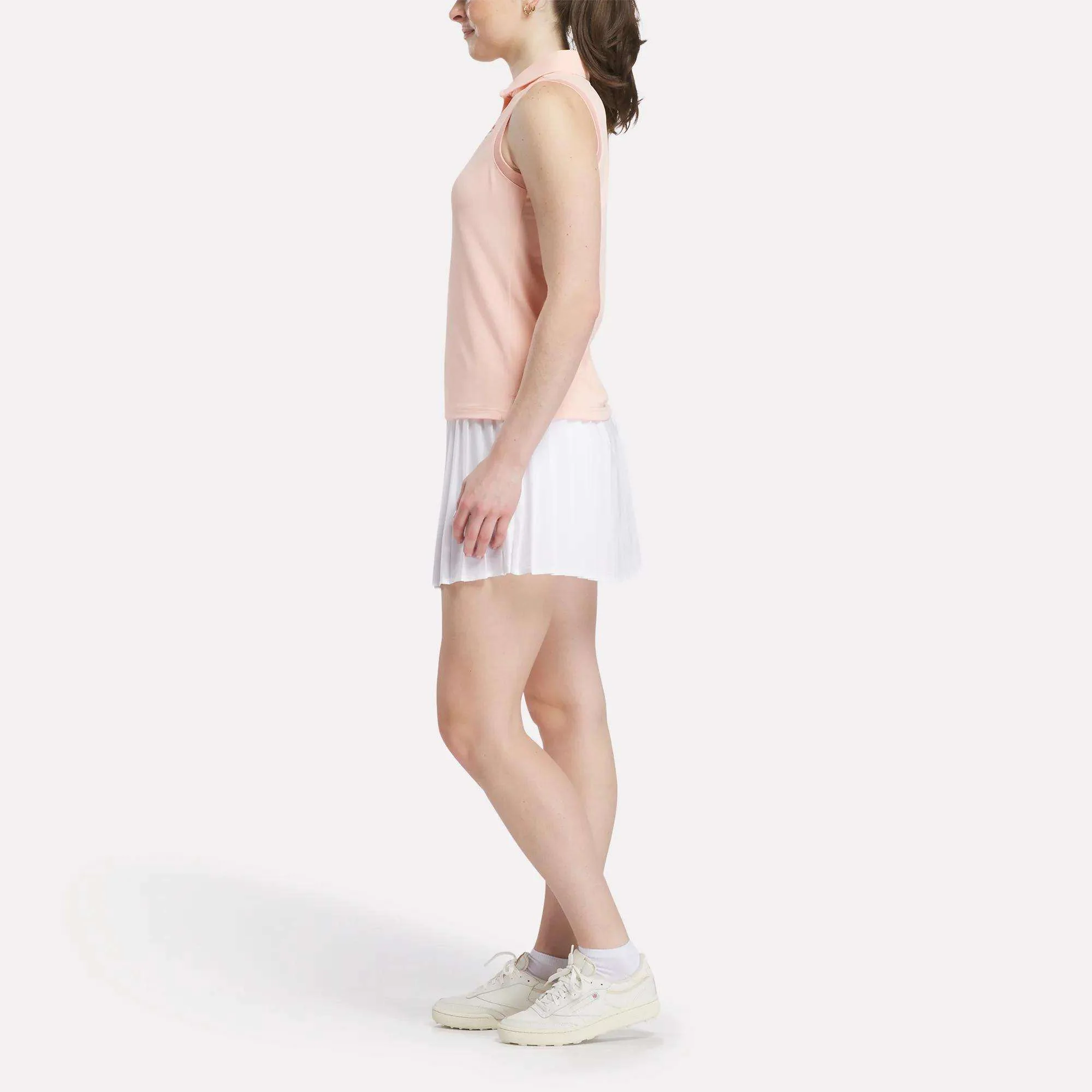 Women's Micro Pique Sleeveless Polo Shirt - Image 3