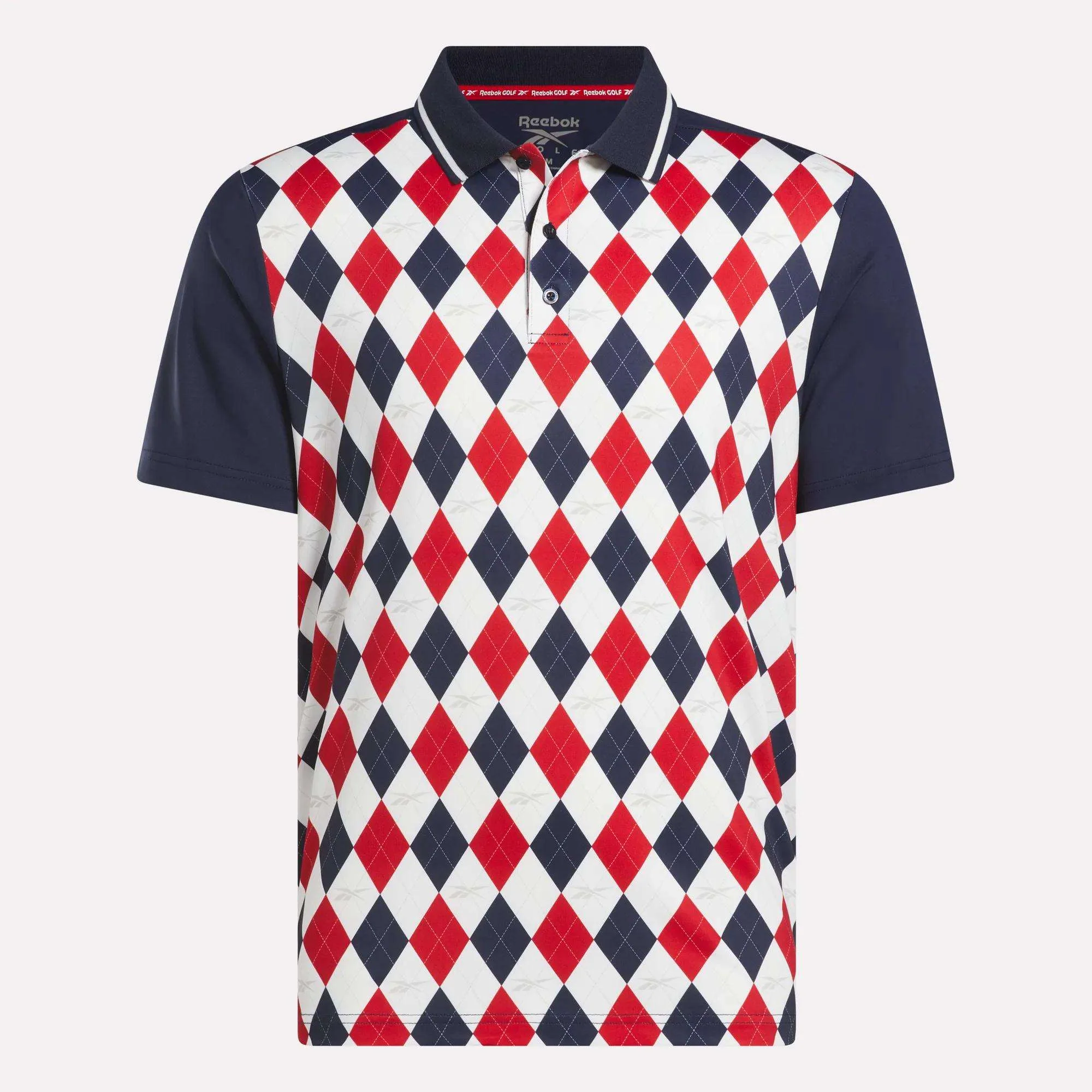 Men's Vector Argyle Print Polo - Image 4