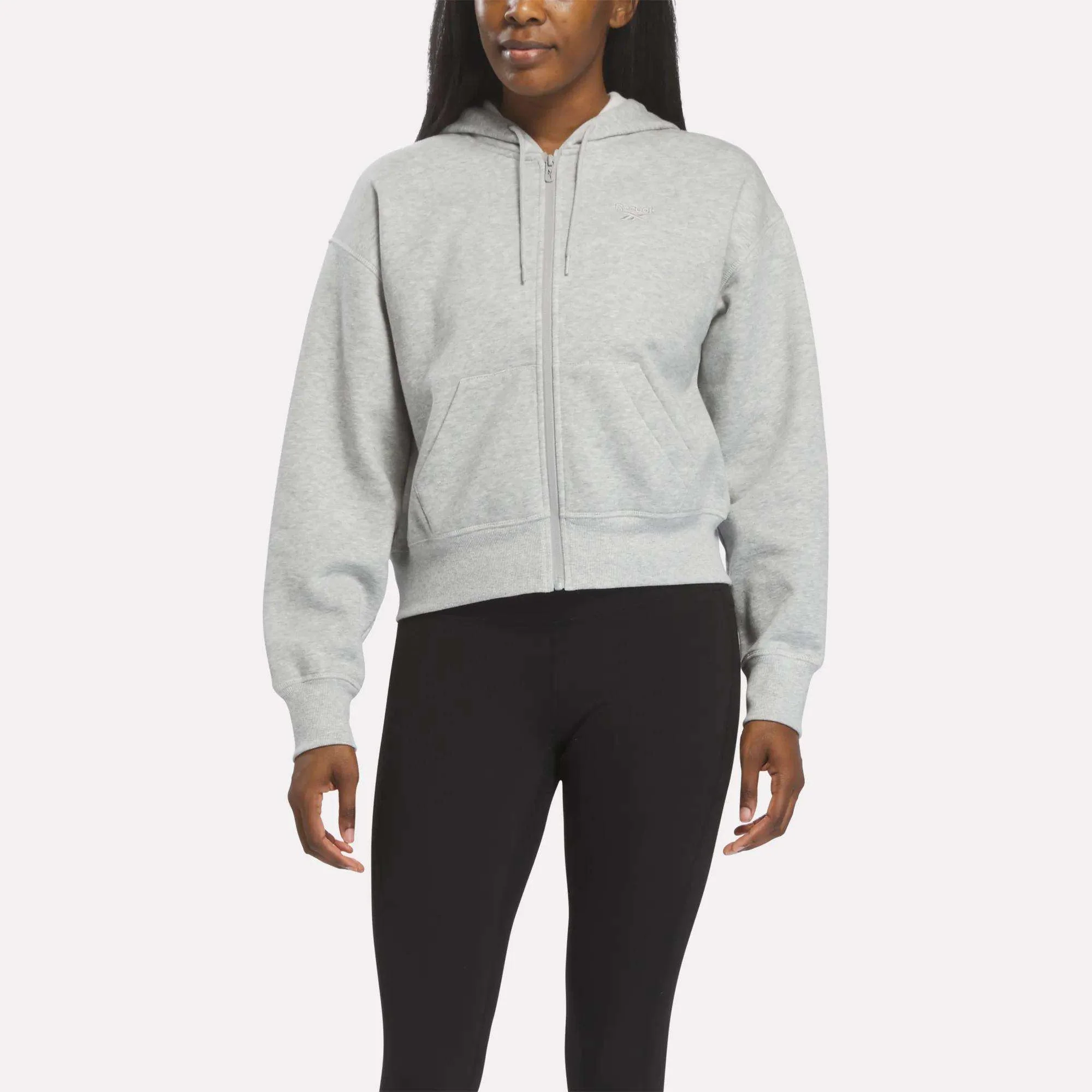 Women's Cropped Full-Zip Hoodie