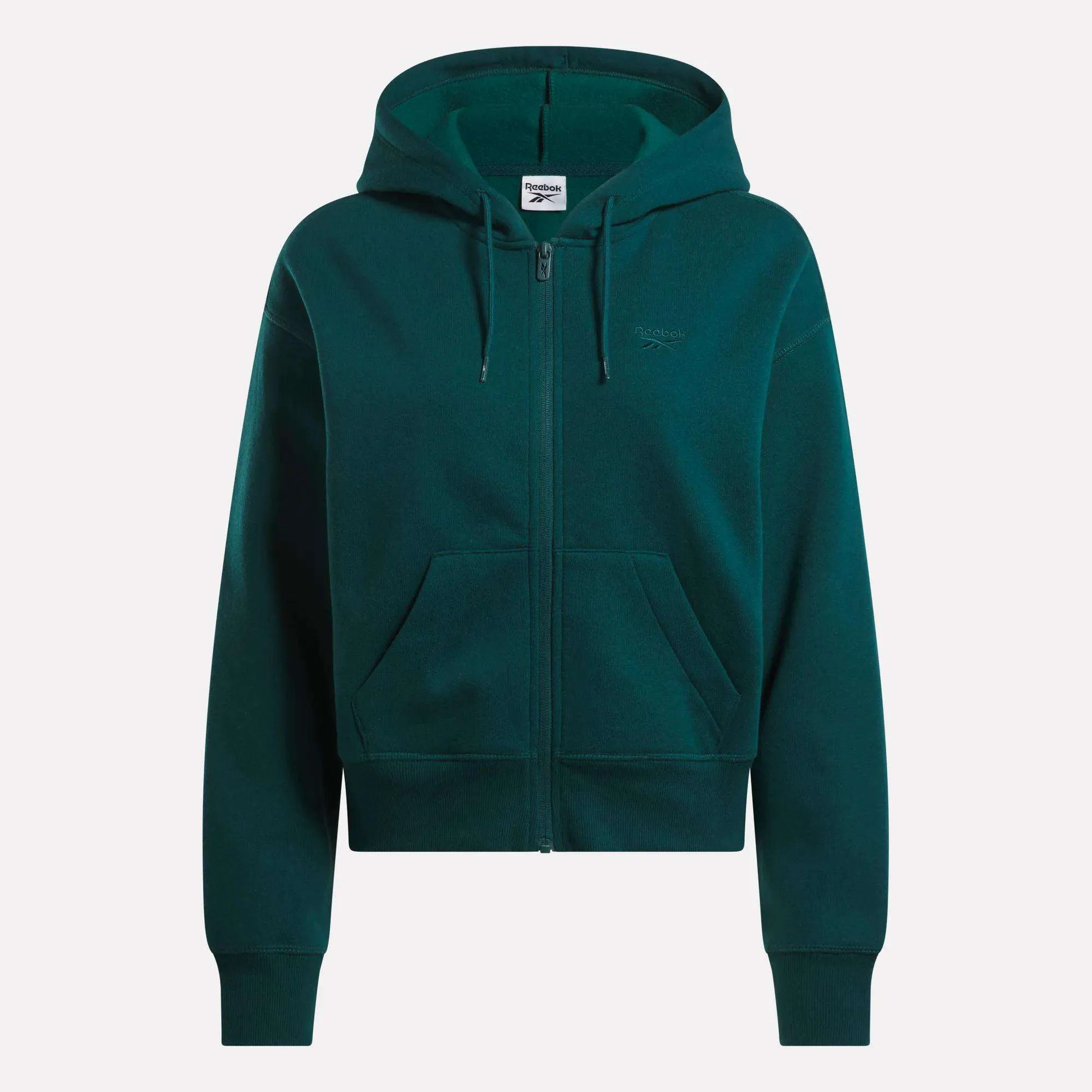 Women's Cropped Full-Zip Hoodie - Image 2