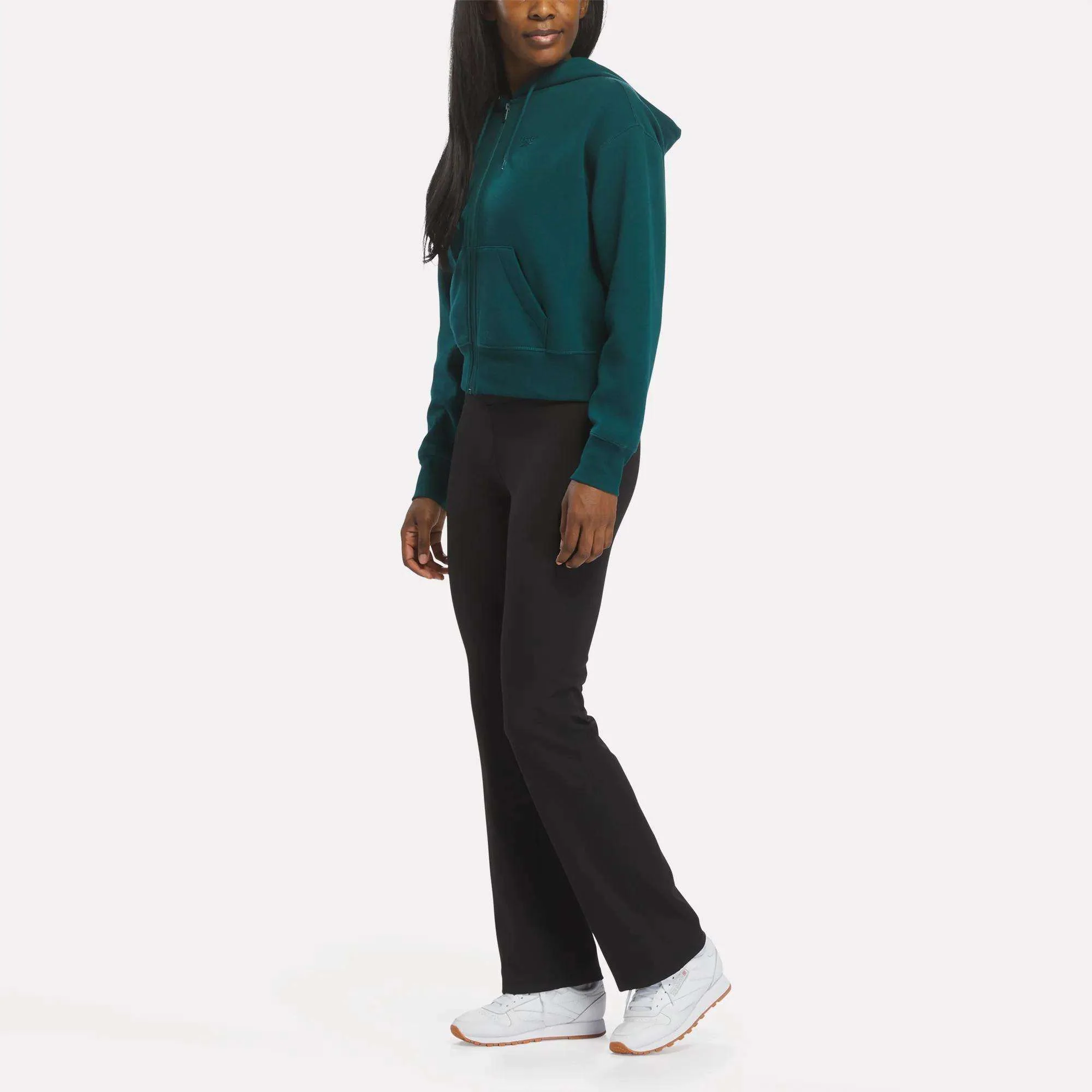 Women's Cropped Full-Zip Hoodie - Image 3