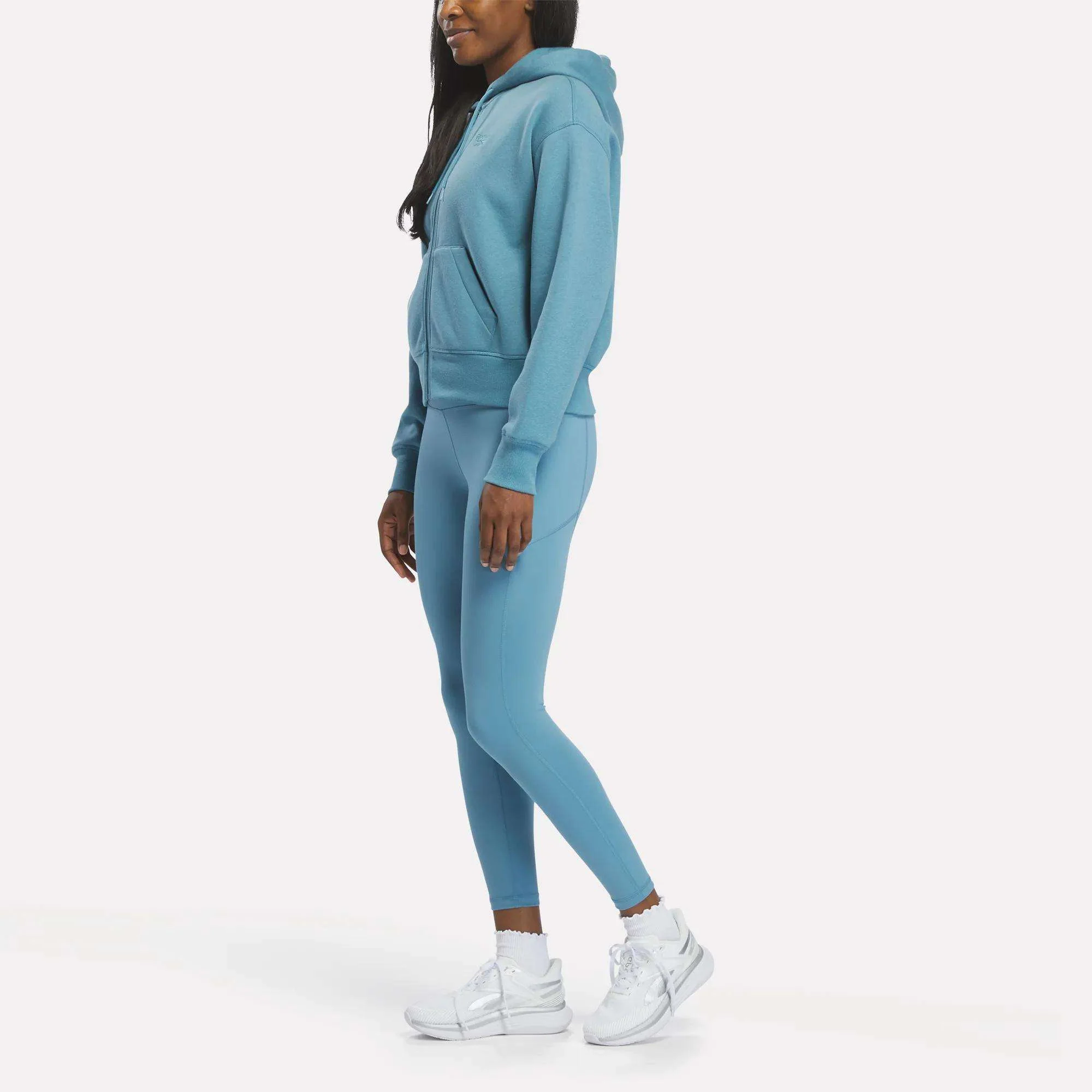 Women's Cropped Full-Zip Hoodie - Image 3