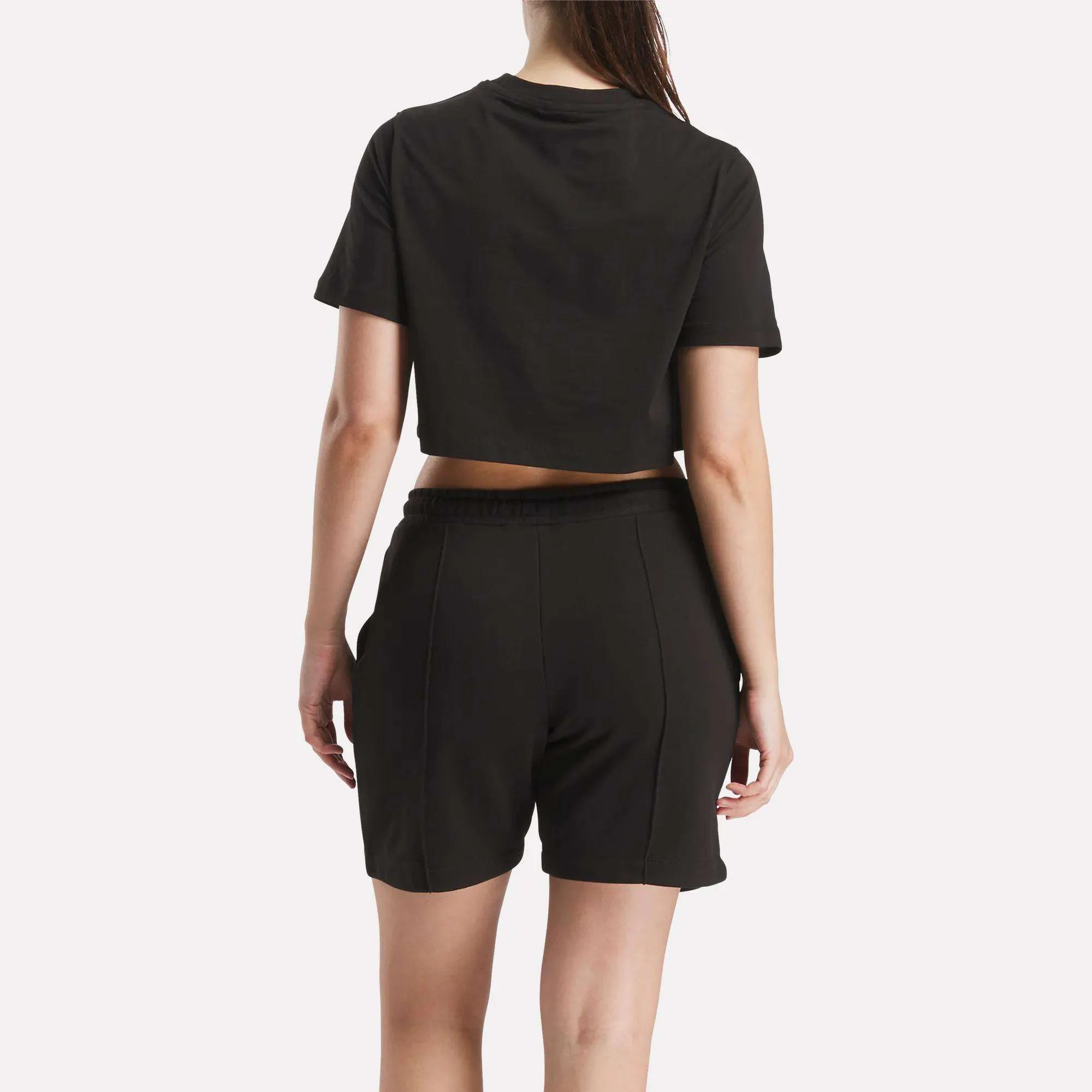 Women's Two-Color Logo Crew Cropped Short Sleeve Tee - Image 3