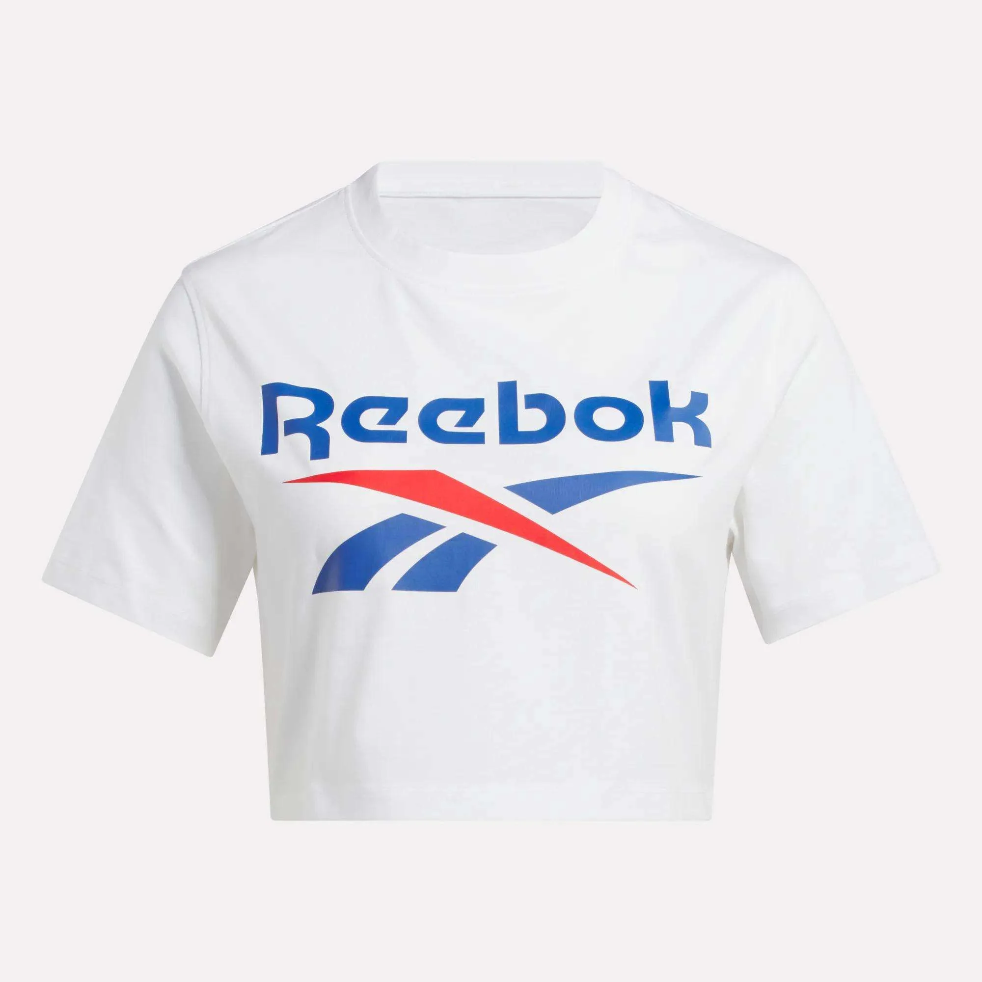 Women's Two-Color Logo Crew Cropped Short Sleeve Tee - Image 5